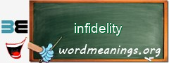 WordMeaning blackboard for infidelity